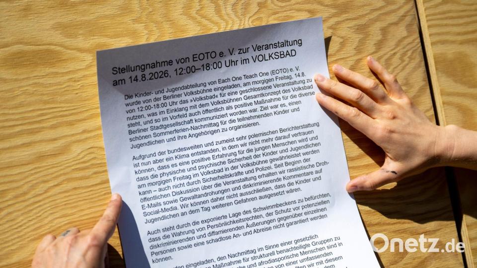 In einer Stellungnahme begründet der Verein Eoto die Absage der Veranstaltung. Bild: Christophe Gateau/dpa