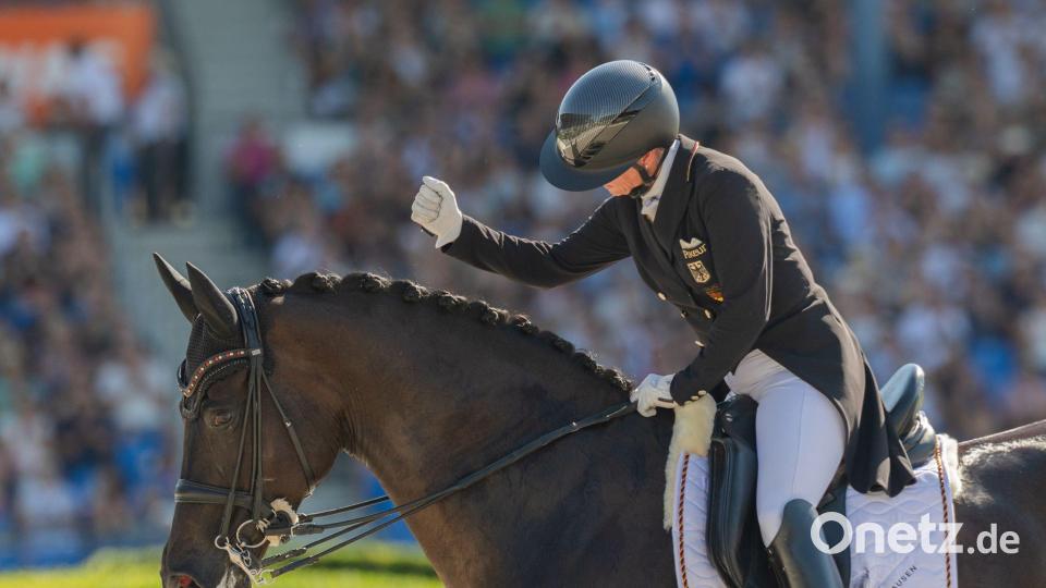 Medaille knapp verpasst: Isabell Werth Bild: Rolf Vennenbernd/dpa