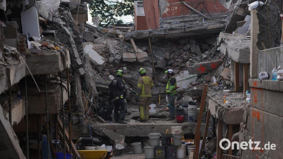 Zahlreiche Gebäude wurden zerstört. Bild: Ivan Valencia/AP/dpa