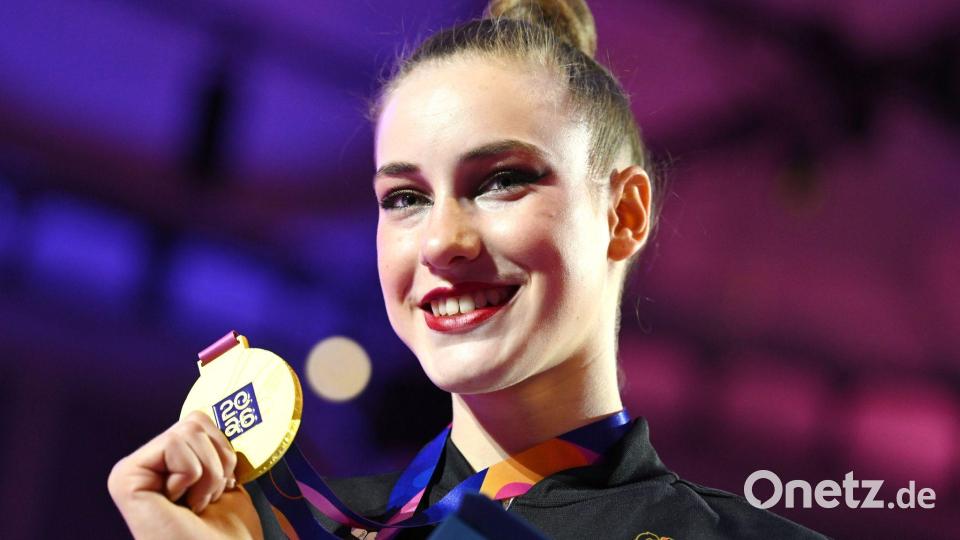 Mehrkampf-Weltmeisterin Darja Varfolomeev hofft in den Einzelfinals auf weitere WM-Medaillen. Bild: Marijan Murat/dpa