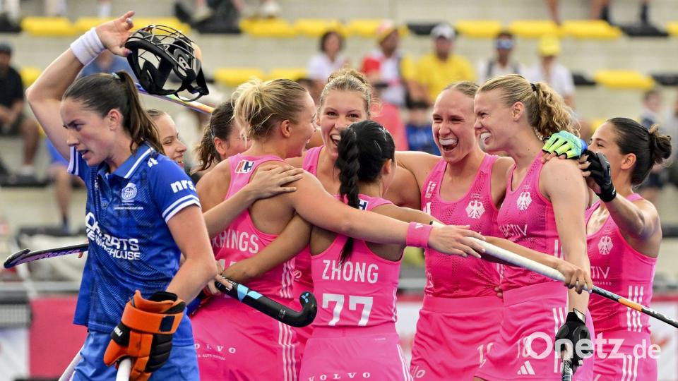 Die deutschen Hockey-Spielerinnen sind erfolgreich in die WM gestartet. Bild: Dirk Waem//dpa