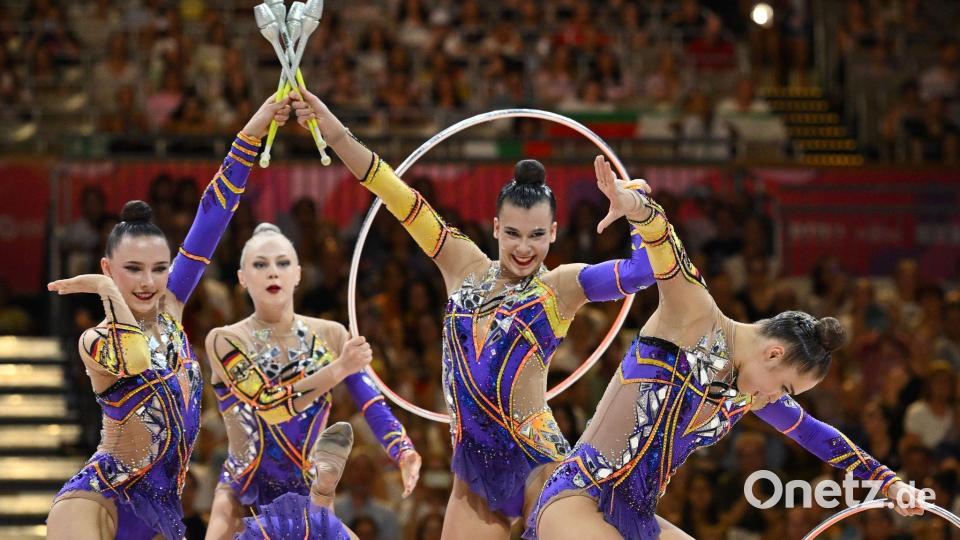 Die deutsche Gruppe hat eine Medaille im WM-Mehrkampf verpasst. Bild: Marijan Murat/dpa