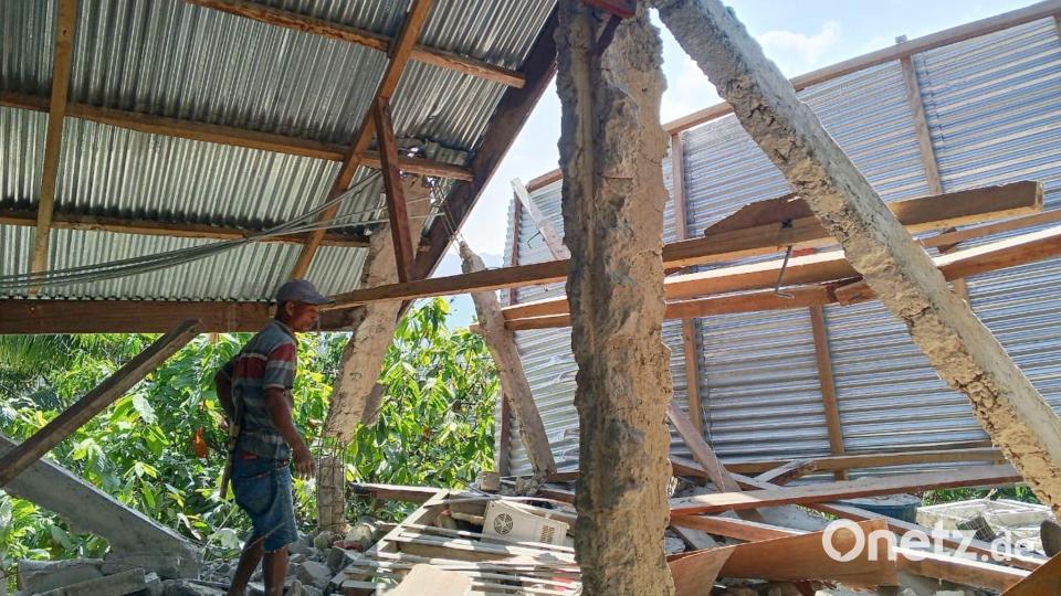 Ein schweres Erdbeben hat die indonesische Insel Flores erschüttert. Bild: Kurniawan/AP/dpa