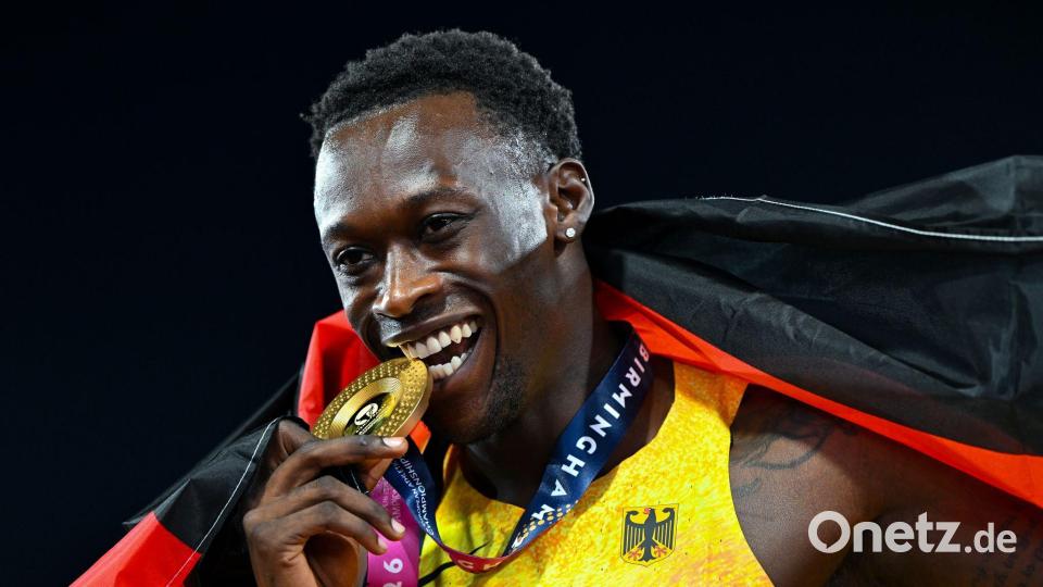 Wie lange darf Owen Ansah über Gold jubeln? Bild: Sven Hoppe/dpa