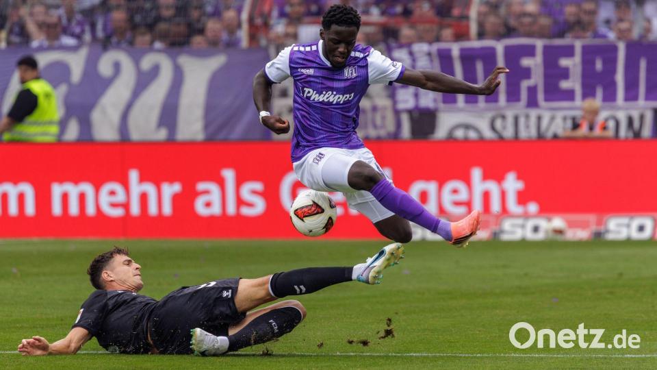 Ismail Badjie und der VfL Osnabrück waren am zweiten Spieltag chancenlos. Bild: David Ebener/dpa