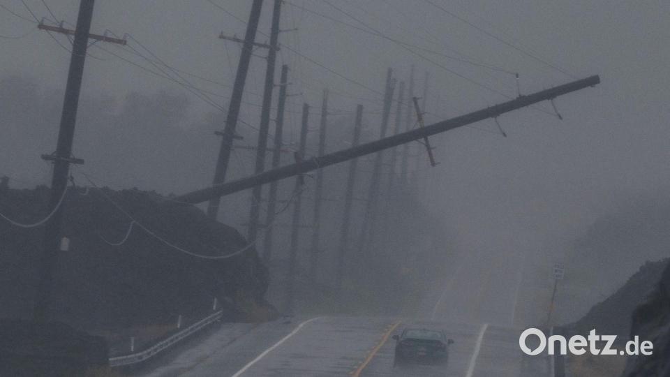 Noch bis in die Nacht ist auf Big Island mit Windböen in Hurrikanstärke zu rechnen. Bild: Stephen Lam/San Francisco Chronicle/AP/dpa