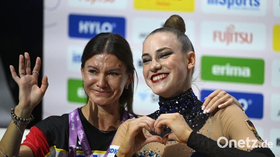 Avancierte mit vier Medaillen zum WM-Star: Darja Varfolomeev (r). Bild: Marijan Murat/dpa