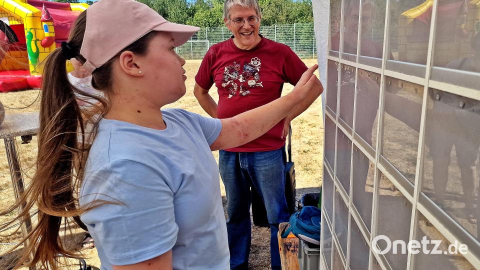 Schnelligkeit und Reaktionsvermögen waren bei der Touch-Wand der Laienspielgruppe Schabernak gefragt. Bild: Reinhard Kreuzer