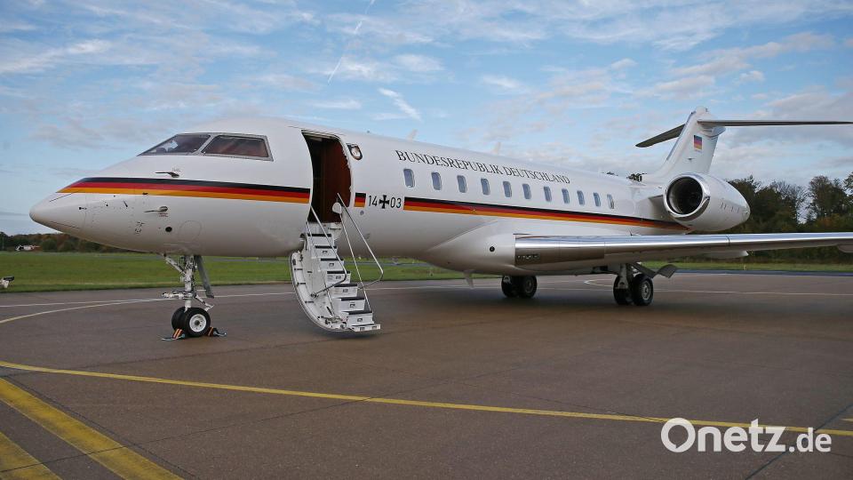 Eine Bombardier Global 5000 - hier in heimischen Gefilden zu sehen. (Archivbild) Bild: Oliver Berg/dpa