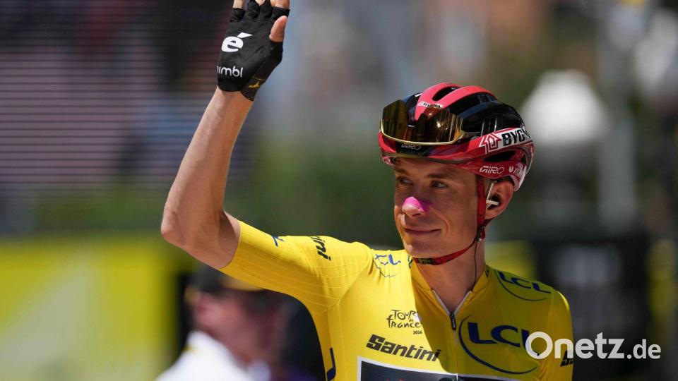 Der Däne Jonas Vingegaard bei der diesjährigen Tour de France. (Archivbild) Bild: Thibault Camus/AP/dpa
