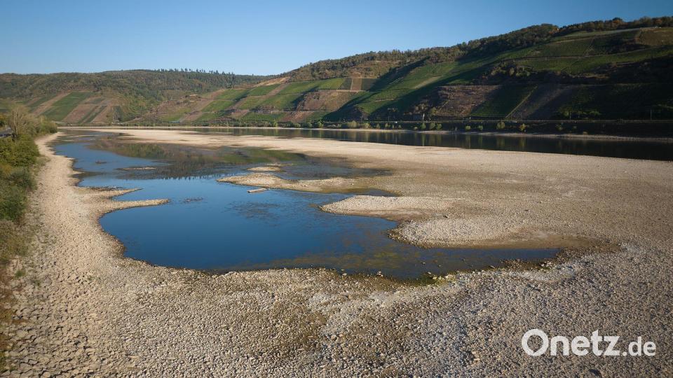 Das Niedrigwasser treibt die Transportkosten nach oben - auch am Bau Bild: Thomas Frey/dpa