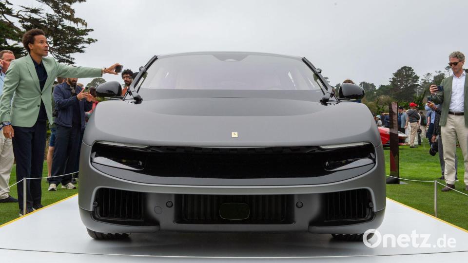 Das Design des Luce weicht stark vom bisherigen typischen Ferrari-Aussehen ab. Bild: Andrej Sokolow/dpa