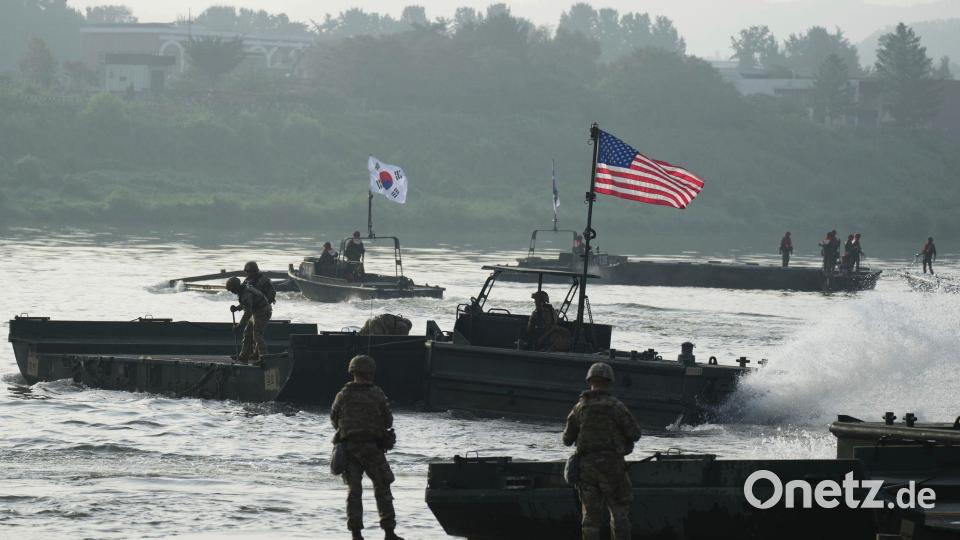 Das jährlich stattfindende gemeinsame Militärmanöver führt stets zu Vorwürfen Nordkoreas. (Archivbild) Bild: Lee Jin-man/AP/dpa