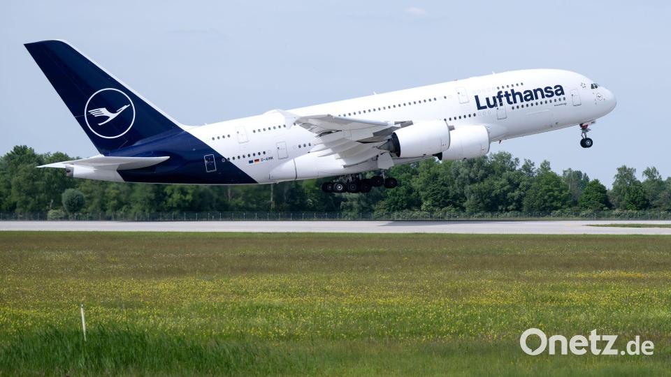 Eine A380 setzte am Montagabend zu früh auf (Archivbild). Bild: Sven Hoppe/dpa
