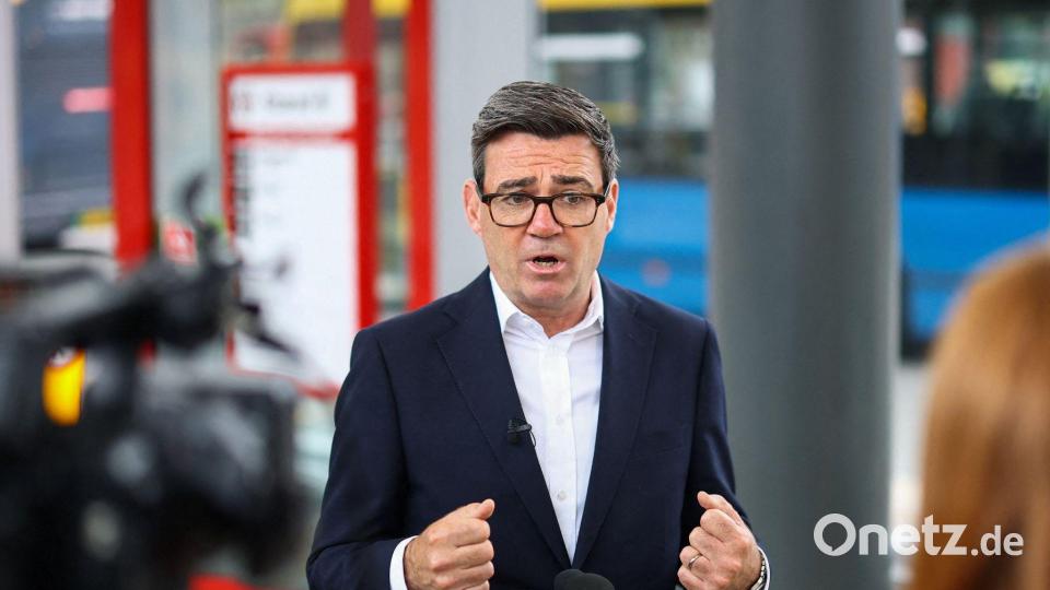 Premierminister Andy Burnham bekam Nachrichten von jemandem, der sich als Trump-Beraterin ausgab - und wurde misstrauisch. Bild: Hannah Mckay/PA Wire/dpa