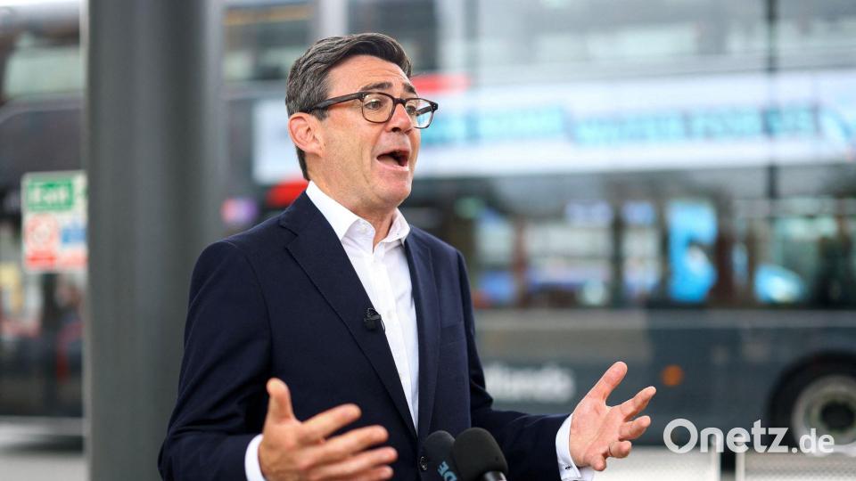 Der britische Premier Andy Burnham verteidigt die Militärhilfe seines Landes für die Ukraine. Bild: Hannah Mckay/PA Wire/dpa