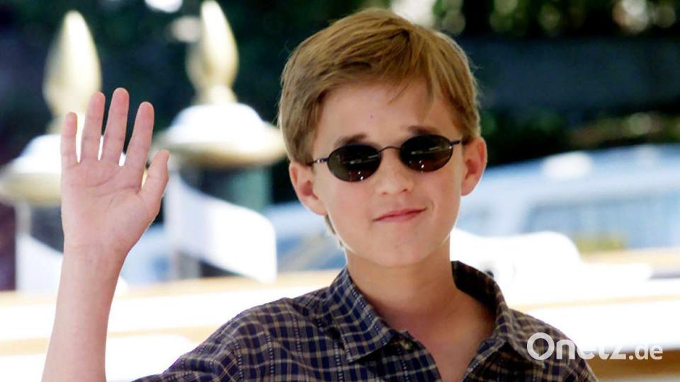 Haley Joel Osment im September 2001 in Venedig, wo er an der Pressevorführung des Films „A.I. - Künstliche Intelligenz“ von Steven Spielberg teilnahm. (Archivbild) Bild: Claudio Onorati/epa/dpa