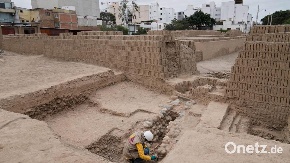 Huaca Pucllana ist eine Ruinenstätte mitten in der peruanischen Hauptstadt Lima. Bild: Martin Mejia/AP/dpa