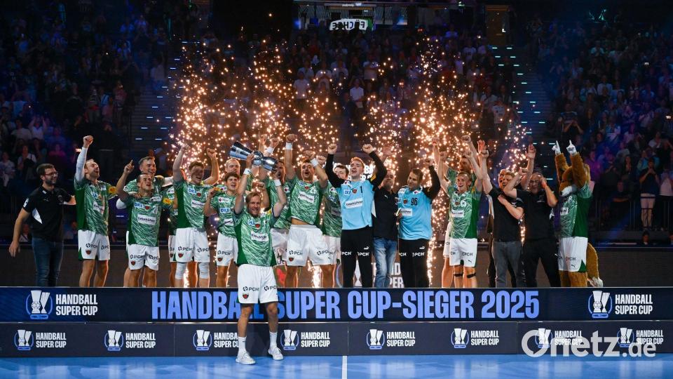 Die Füchse Berlin wollen zum dritten Mal nacheinander den Supercup gewinnen. (Archivbild) Bild: Sven Hoppe/dpa