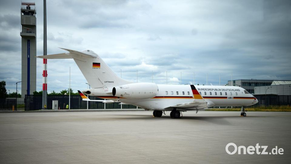 Die Bombardier Global 5000 der Flugbereitschaft Bild: Bernd von Jutrczenka/dpa
