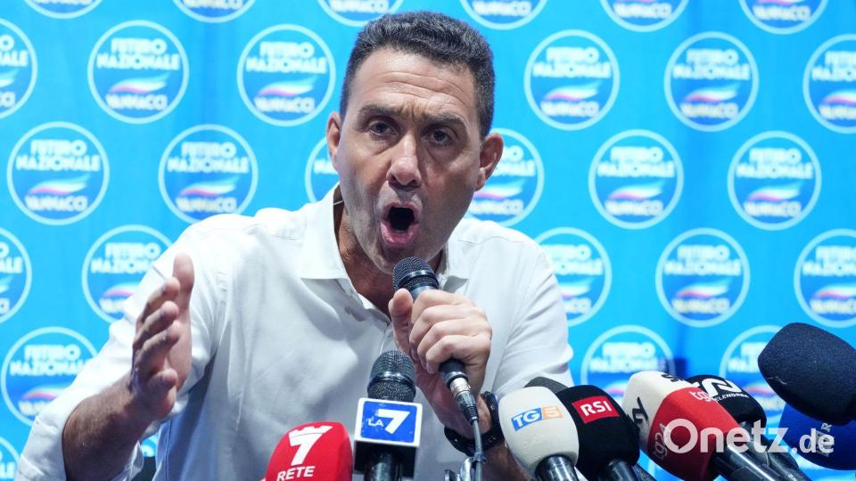 Der ehemalige italienische General Roberto Vannacci sitzt im Europaparlament in derselben Fraktion wie die AfD. (Archivbild) Bild: Gregorio Borgia/AP/dpa
