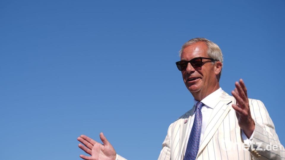 In Großbritannien wird der Erfolg der AfD vor allem im Hinblick auf die eigenen Rechtspopulisten von Reform UK verfolgt. Bild: Joe Giddens/PA Wire/dpa