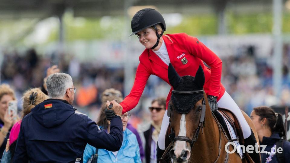 Sophie Hinners ritt auch am zweiten Tag ohne Fehler. Bild: Rolf Vennenbernd/dpa