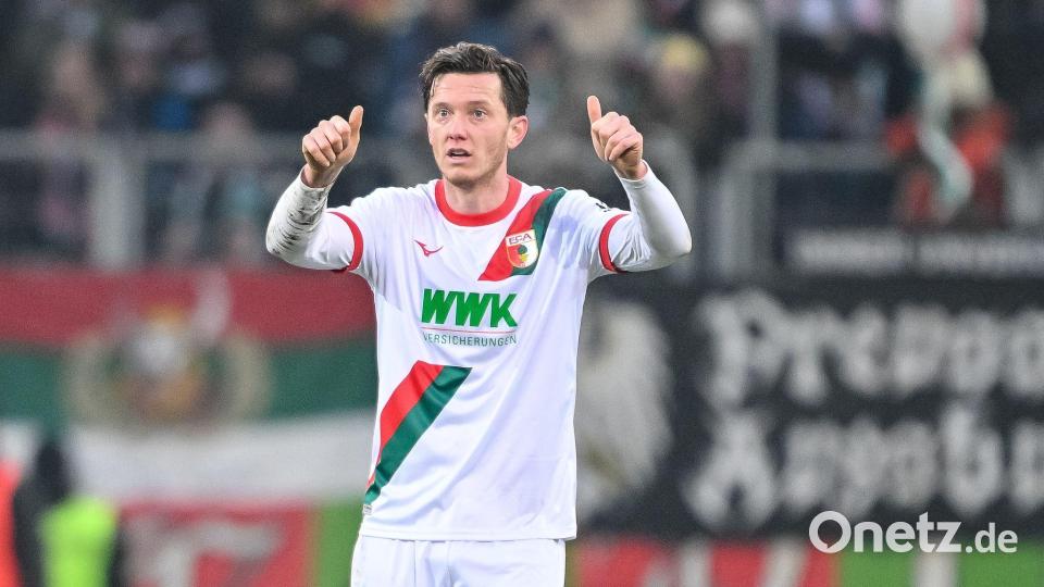 Michael Gregoritsch war schon bei Manuel Baums letztem DFB-Pokal-Auftritt 2019 dabei. (Archivbild) Bild: Harry Langer/dpa