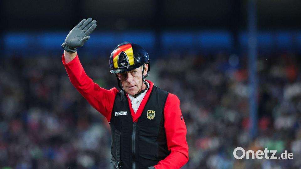 Marcus Ehning ritt auch in seiner dritten WM-Runde fehlerfrei. Bild: Rolf Vennenbernd/dpa