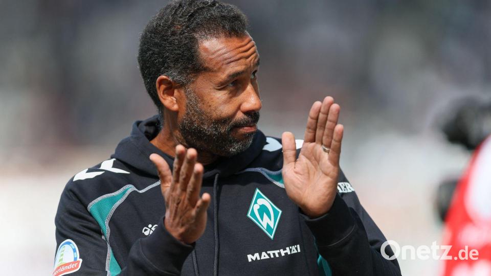 Hat Großes mit Niclas Füllkrug vor: Werder-Trainer Daniel Thioune. Bild: Selim Sudheimer/dpa