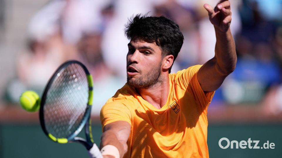 Carlos Alcaraz spielt an der Seite von Williams im Mixed. (Archivbild) Bild: Mark J. Terrill/AP/dpa