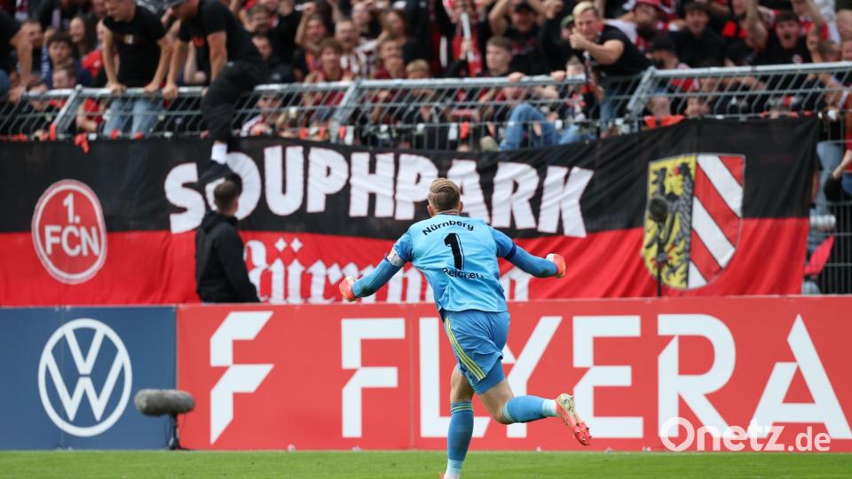 Jan Reichert ist der Matchwinner für den 1. FC Nürnberg. Bild: Fabian Strauch/dpa