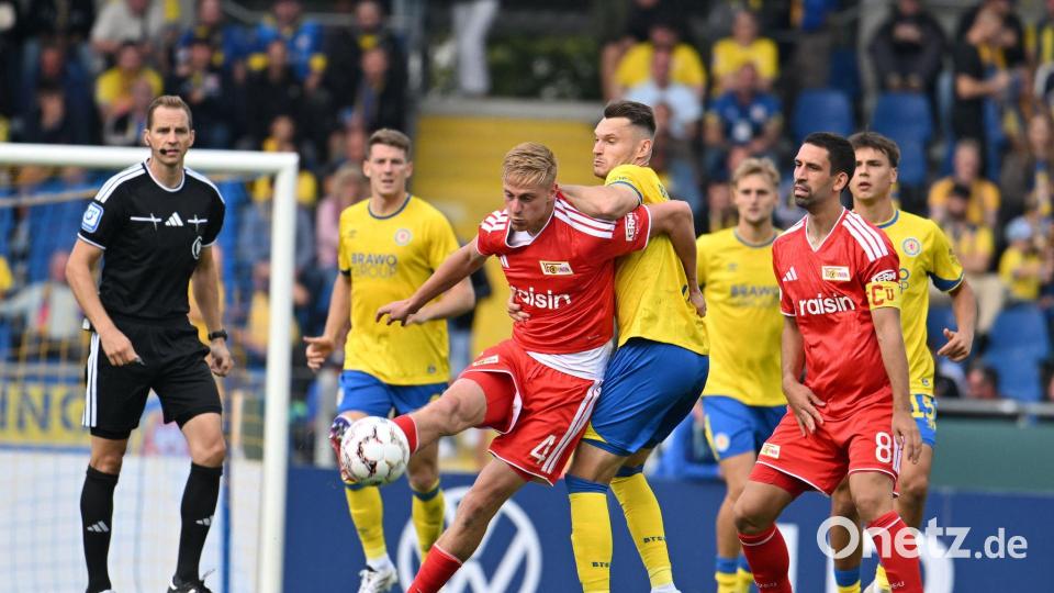 Braunschweig und Union lieferten sich einen spannenden Pokal-Fight. Bild: Swen Pförtner/dpa