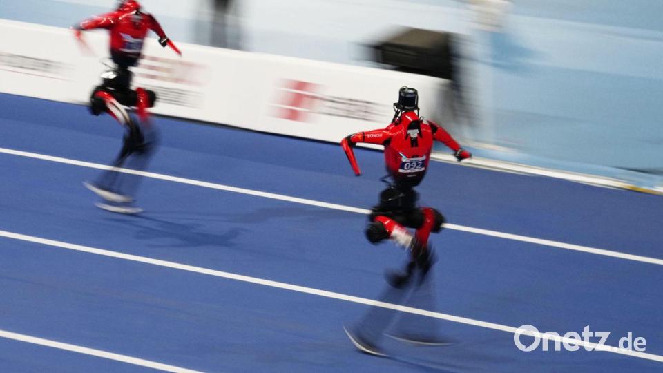 Auch beim 400-Meter-Lauf wurde der von einem Menschen erstellte Rekord gebrochen. Bild: -/kyodo/dpa