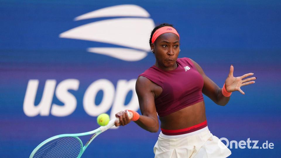 Coco Gauff will in der Debatte eine „differenzierte Antwort“ geben. (Archivbild) Bild: Kirsty Wigglesworth/AP/dpa