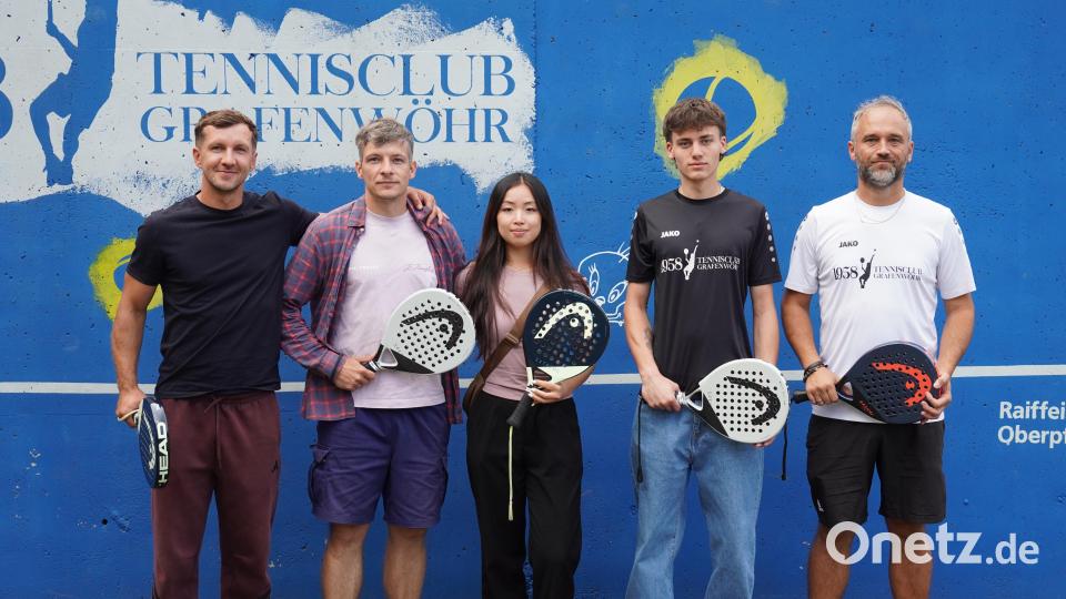 Die Macher in Grafenwöhr, von links: Artem Voronukha, Volodymyr Shmalko, Katya Do, Samuel Engelhardt und Manuel Schneider. Bild: Jürgen Masching