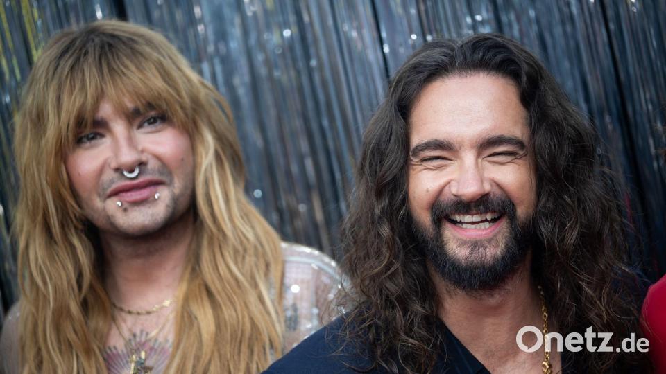Die Tokio Hotel-Brüder Bill und Tom Kaulitz (v.l.n.r.) sind derzeit Sachsen-Anhalts wohl bekanntester Promi-Export. (Archivbild) Bild: Sebastian Gollnow/dpa