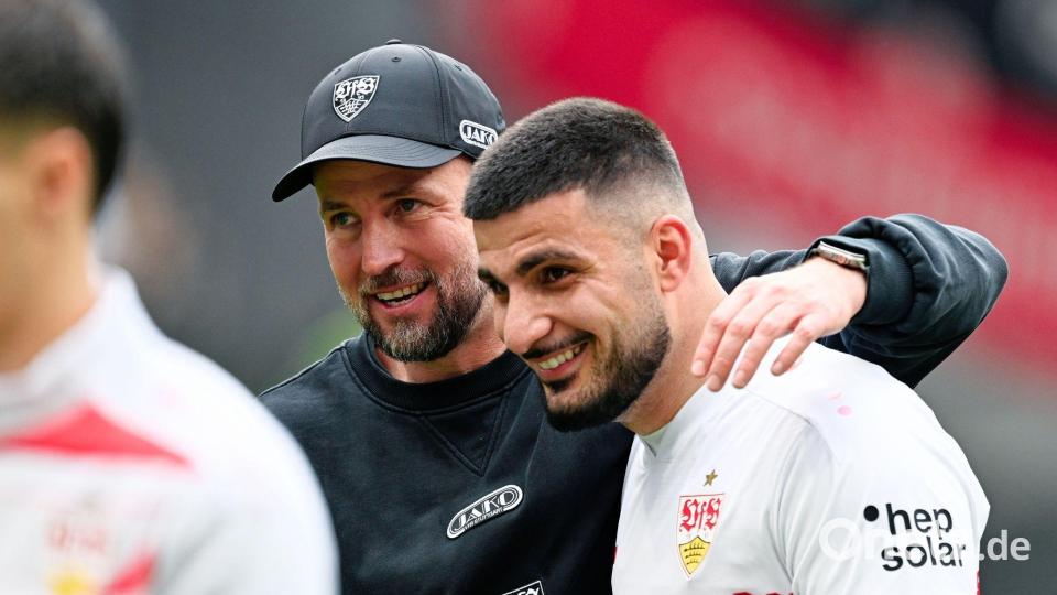 Deniz Undav (r) wird neuer Kapitän beim VfB Stuttgart. (Archivbild) Bild: Uwe Anspach/dpa