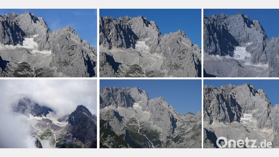 Der Höllentalferner könnte sich noch am längsten halten - Prognose: Maximal zehn Jahre. Bild: Angelika Warmuth/Matthias Balk/dpa