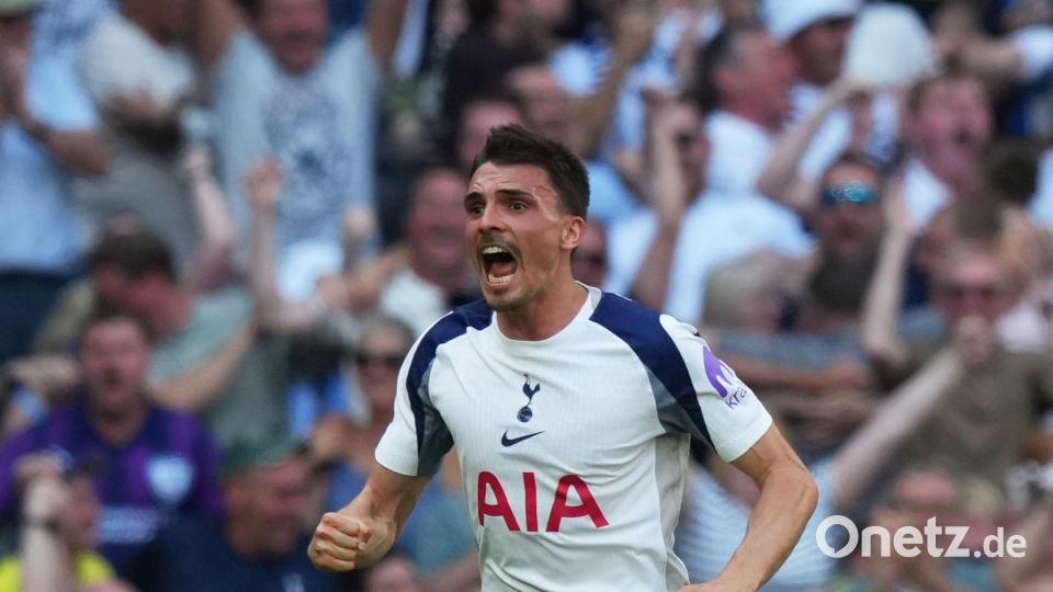 In der vergangenen Saison spielte João Palhinha für Tottenham Hotspur. (Archivbild) Bild: Frank Augstein/AP/dpa