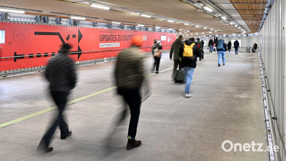 Das Videospiel orientiert sich am Verbindungstunnel zwischen den Stuttgarter Gleisen und der City. (Archivbild) Bild: Bernd Weißbrod/dpa