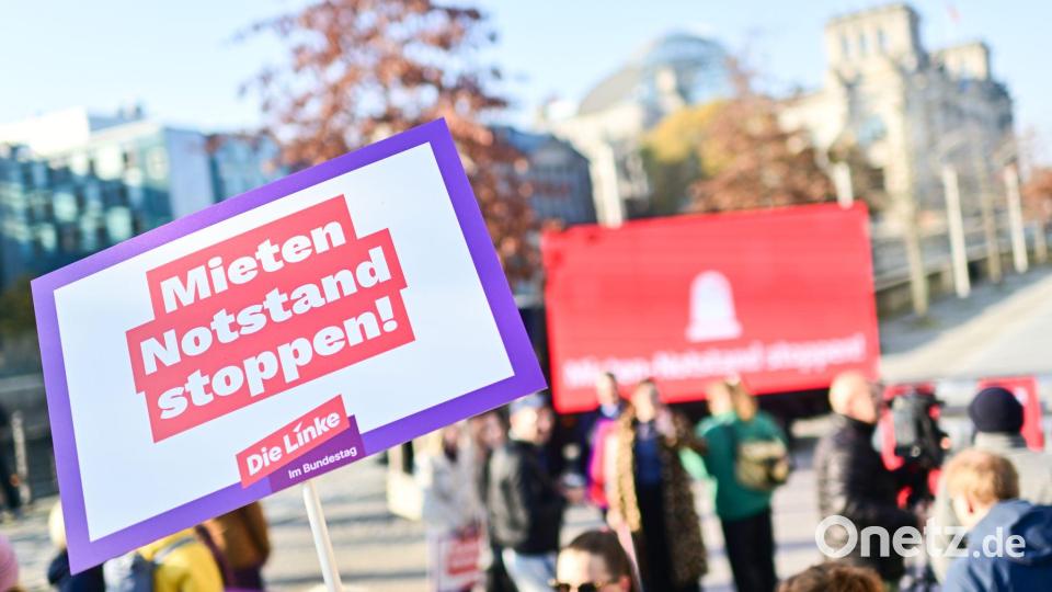 Die Linke hat die Bezahlbarkeit von Mietwohnungen zum Topthema erklärt. (Archivbild) Bild: Sebastian Christoph Gollnow/dpa