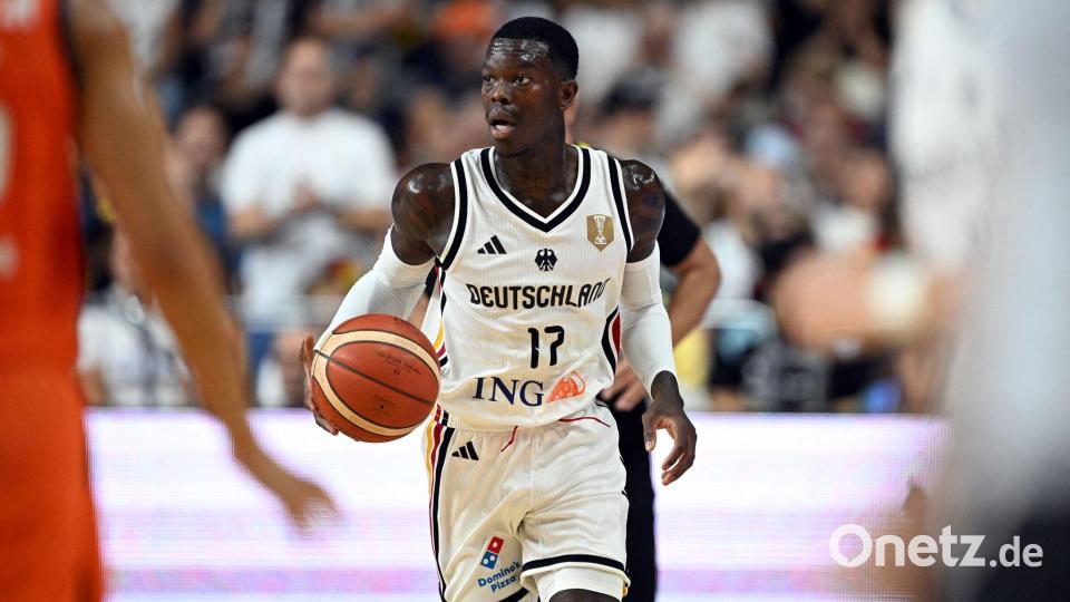 Dennis Schröder führte das deutsche Team gegen die Niederlande an. Bild: Federico Gambarini/dpa