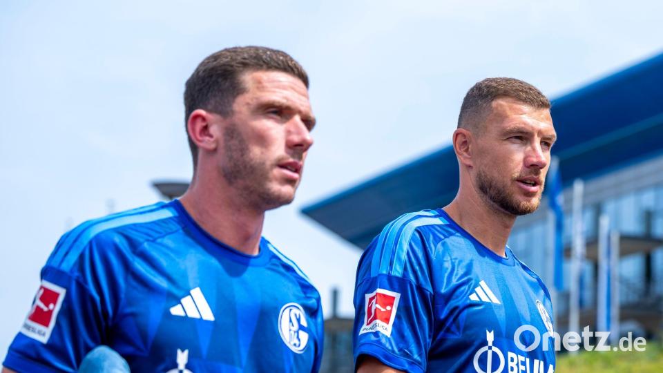 Zwei Hoffnungsträger: Robin Gosens (l) und Edin Dzeko. (Archivbild) Bild: David Inderlied/dpa