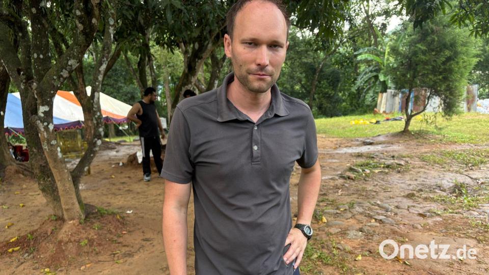 Manuel Münch und seine Familie überlebten die Katastrophe. Bild: Dirk Godder/dpa