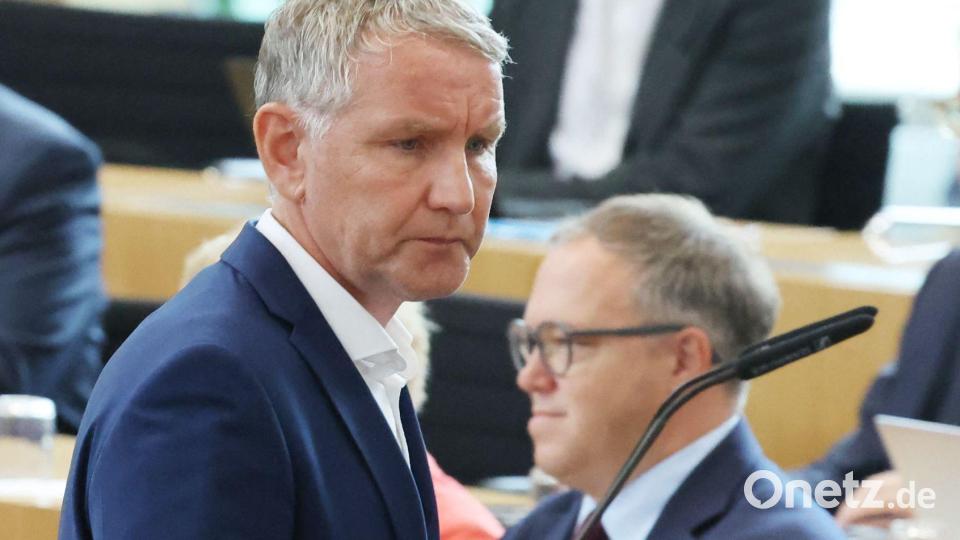 Es war bereits der zweite Misstrauensantrag der AfD gegen Thüringens Ministerpräsidenten Mario Voigt in diesem Jahr. Bild: Bodo Schackow/dpa