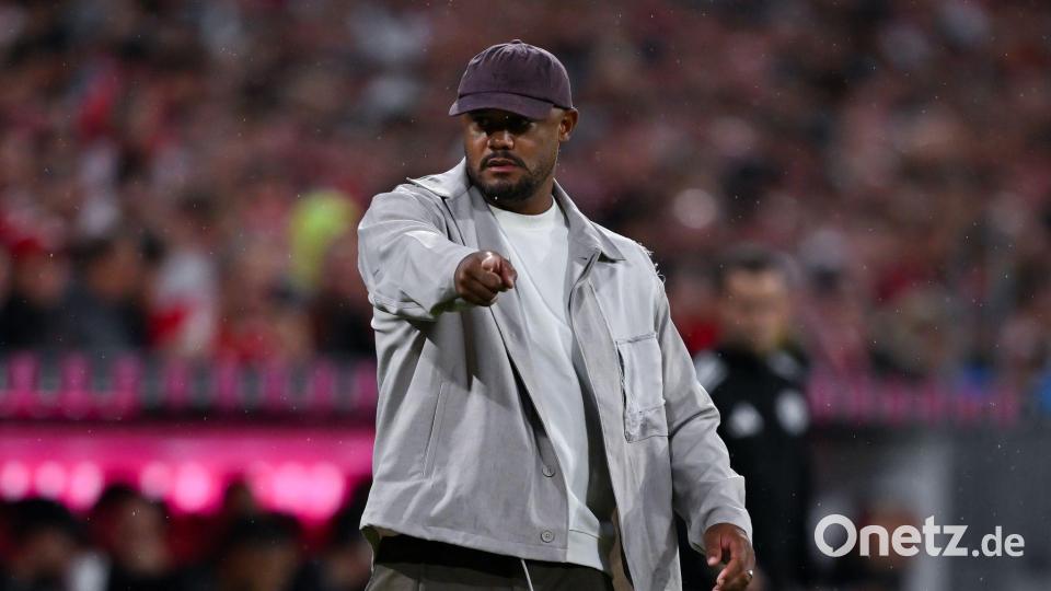 Der „Boss“ und Antreiber am Spielfeldrand: Vincent Kompany. Bild: Sven Hoppe/dpa