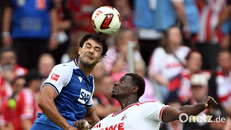Ozan Kabak ging trotz eines Treffers als Verlierer mit der TSG Hoffenheim vom Platz. Bild: Federico Gambarini/dpa