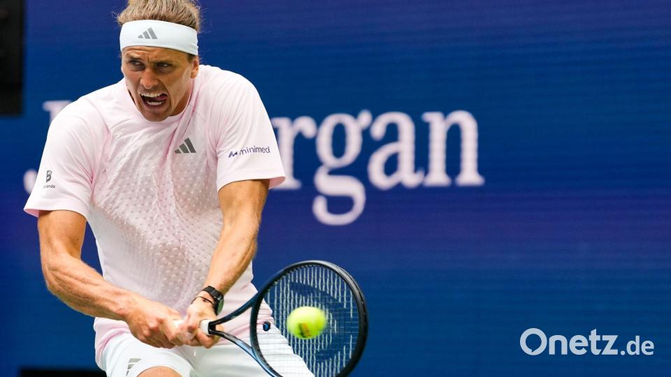 Alexander Zverev spricht bei den US Open über die Tücken der Bälle. (Archivbild) Bild: Yuki Iwamura/AP/dpa