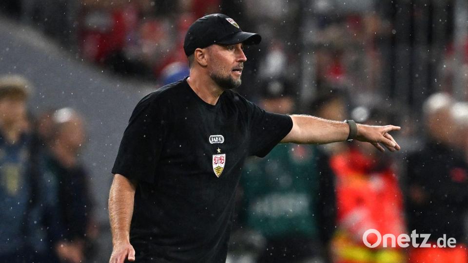 Sein Plan ging nur letztlich nicht auf: VfB-Trainer Sebastian Hoeneß. Bild: Sven Hoppe/dpa